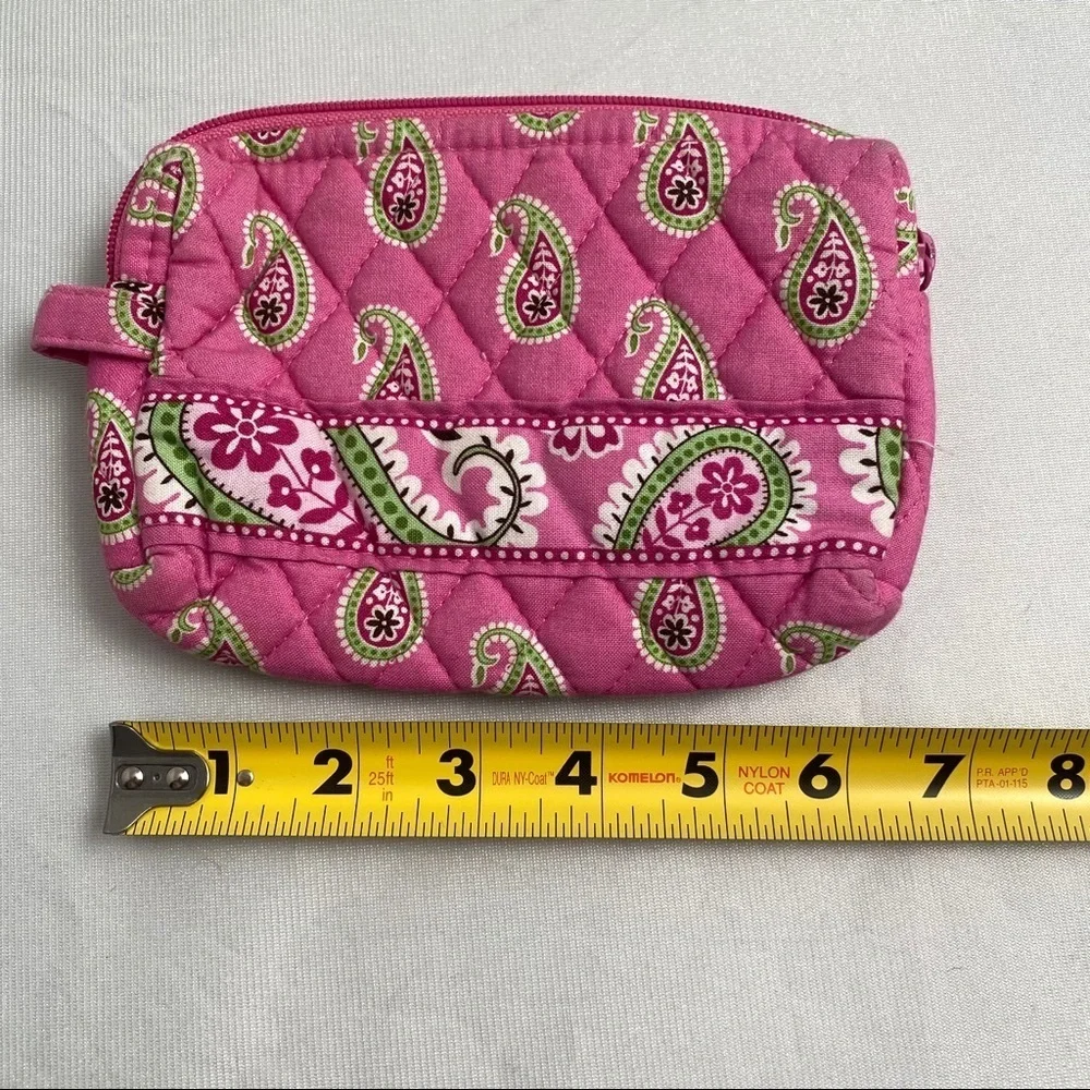 Vera Bradley Bermuda Pink multicolor zip top cosmetics case